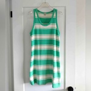J. Crew sz S striped terry Stripped Cotton dress / beach cover Up Small